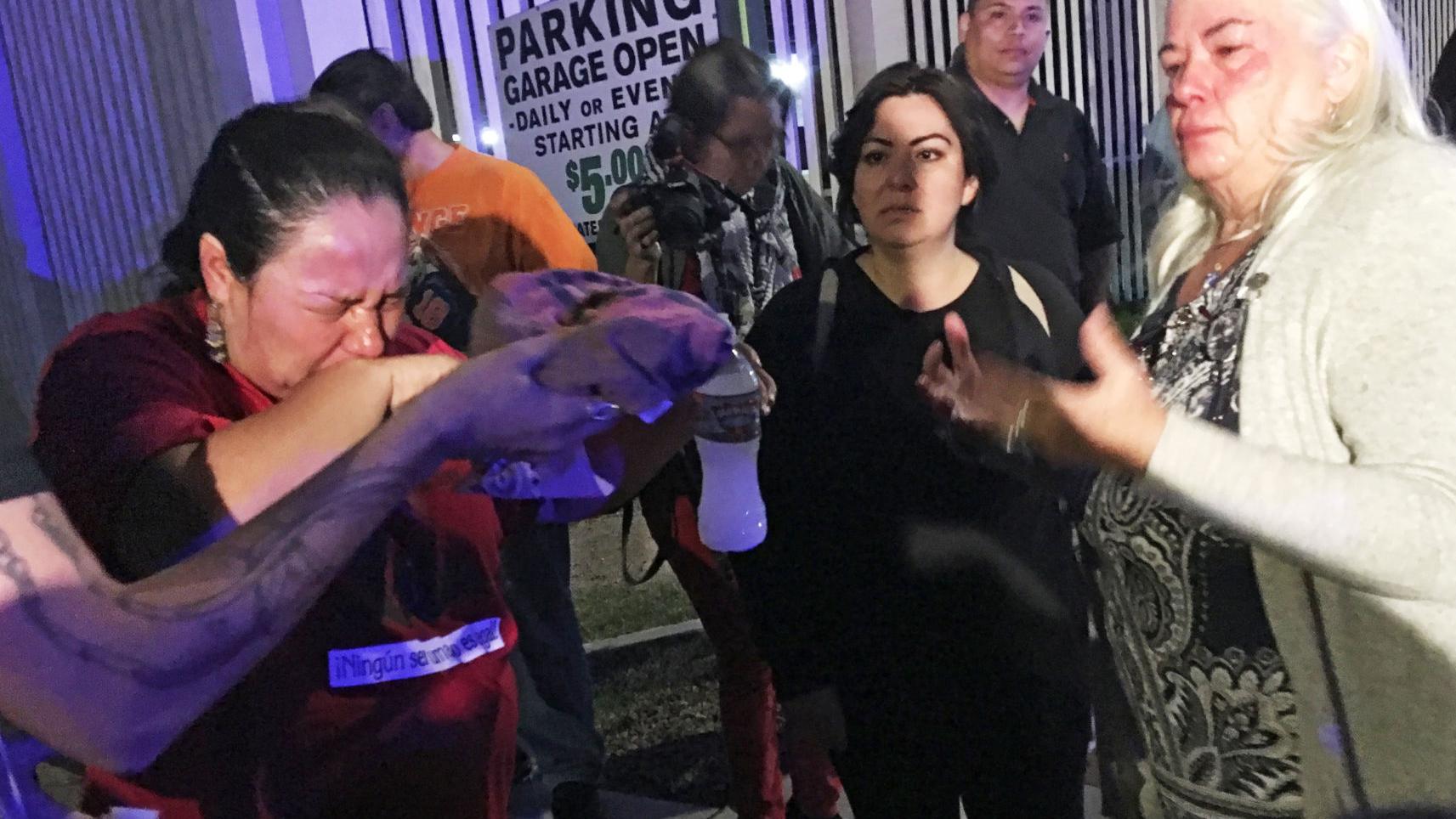 Tucson police say 3 officers were assaulted as immigration protest escalated; 3 arrested